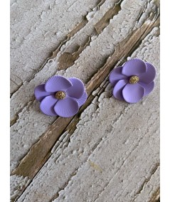 Purple floral Earring