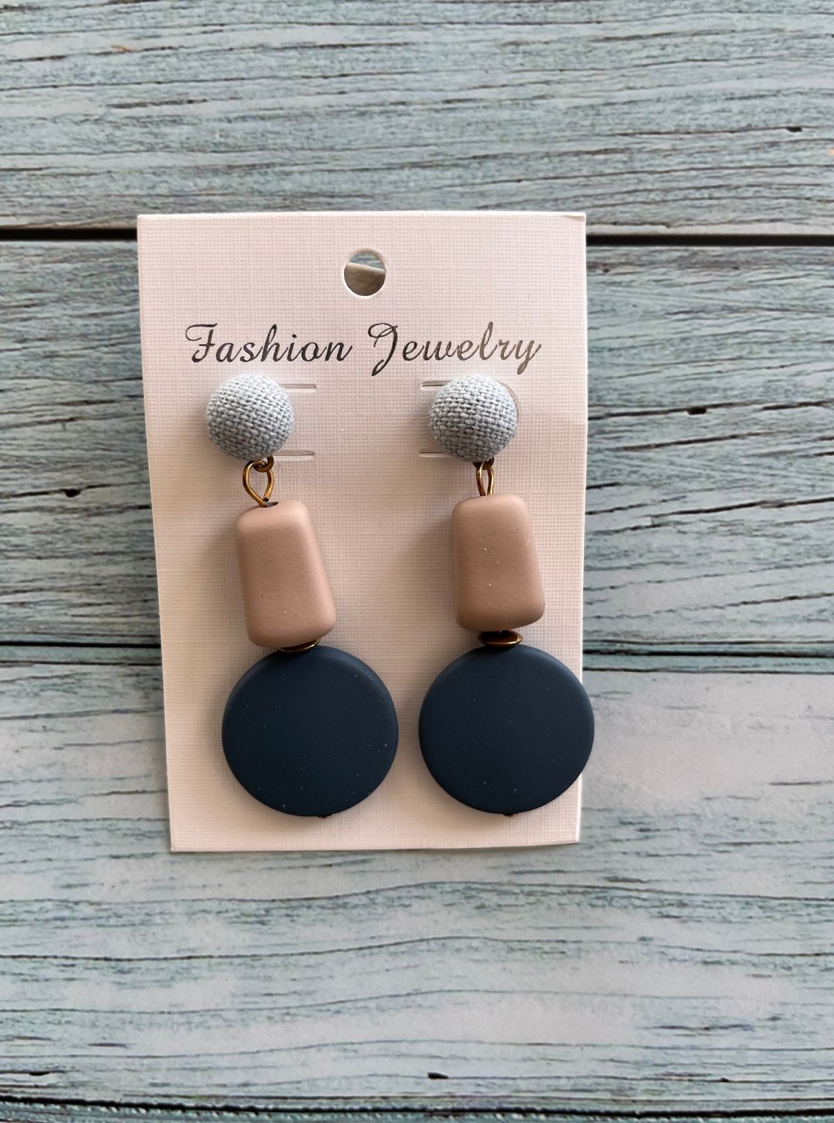 Multi color tassel drop earring