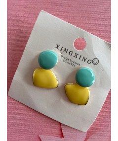 Women’s Sweet Drip Irregular Geometric Stud – Artistic & Modern Style