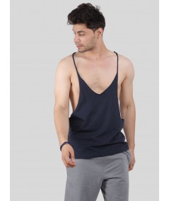 Men’s Navy Racer Back Tank – Comfortable & Sporty | Boer & Fitch