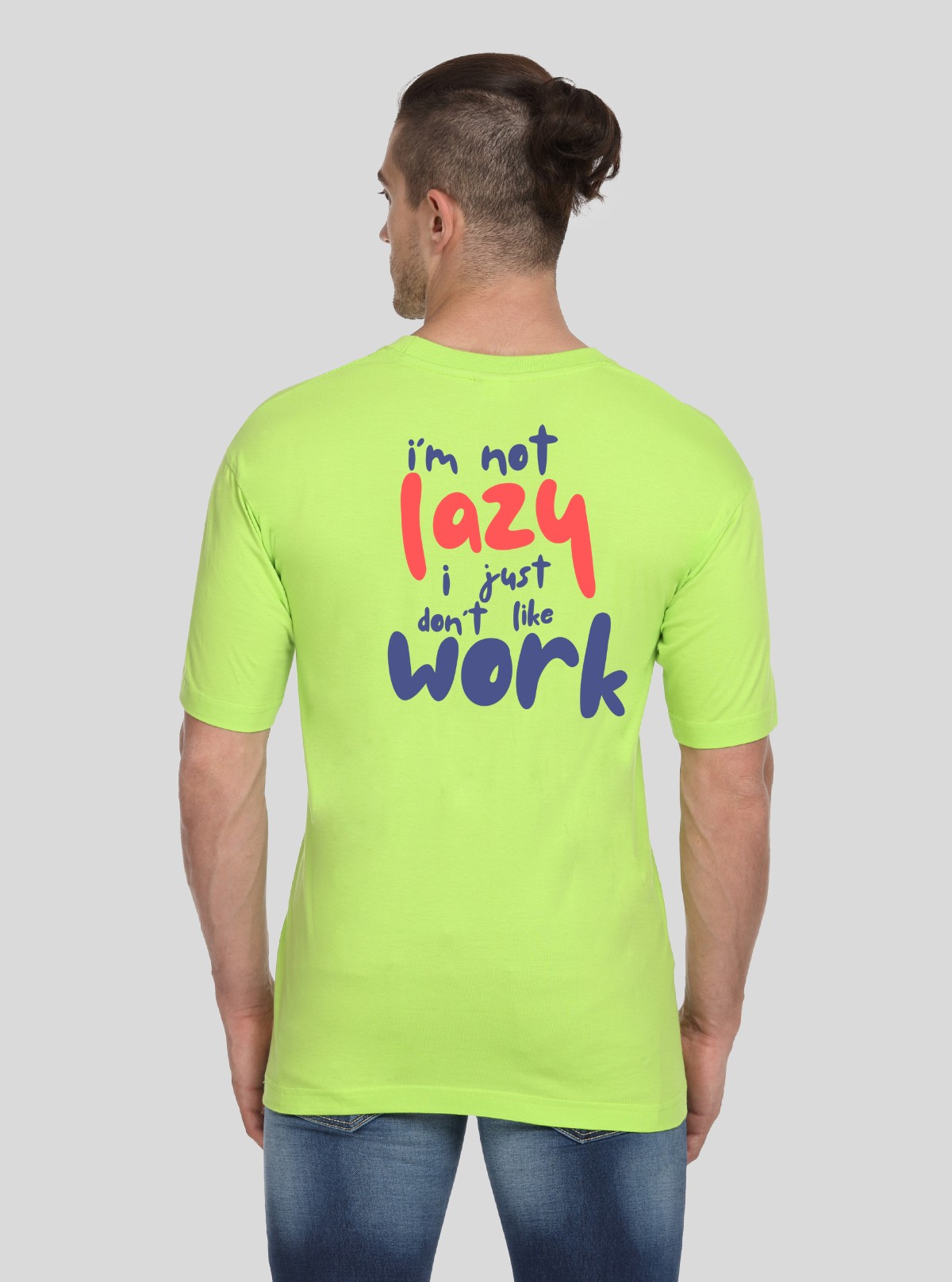 Lime Green Work Print TShirt