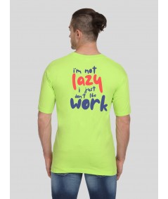 Lime Green Work Print TShirt