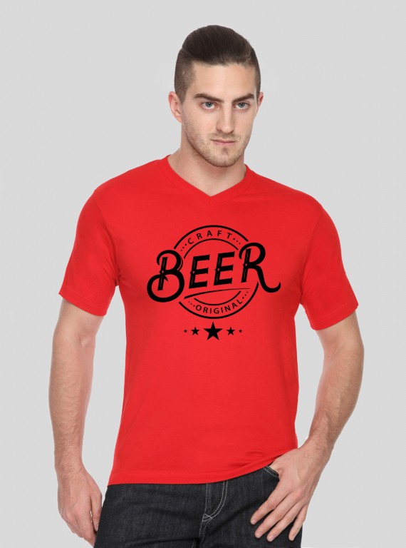 Beer in Printed TShirt