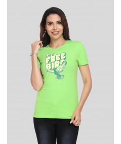 Light Green Printed TShirt