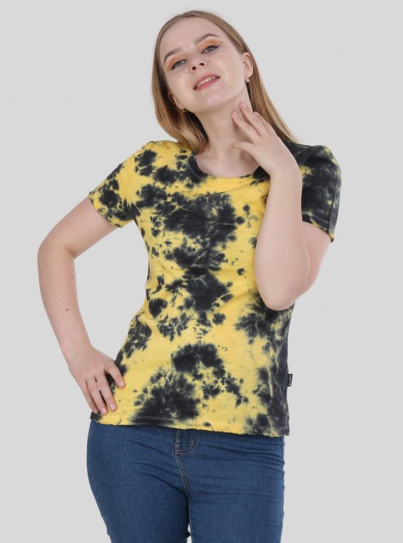 Yellow Tie & Dye TShirt