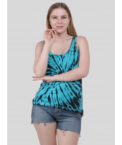 Blue Tie & Dye Sleeveless TShirt