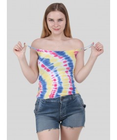 Women's Pink Tie-Dye Spaghetti Top
