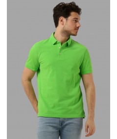 Lemon Green Pique Polo TShirt