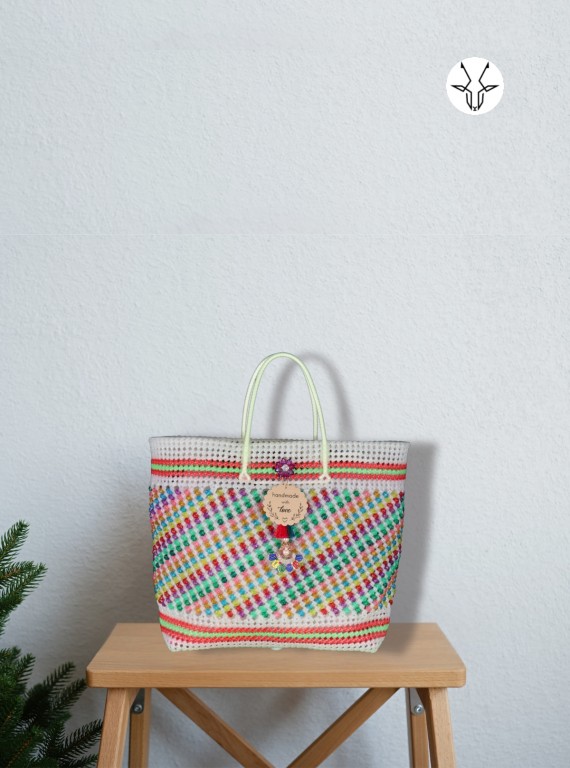 Women's Handmade Beaded Wire Bag – Multi-Purpose Fashion Accessory by Boer and Fitch