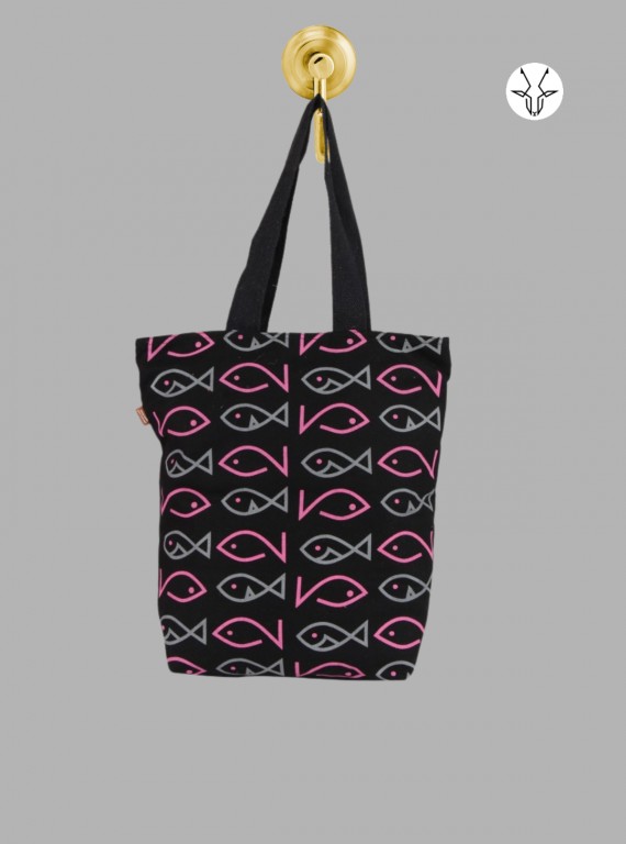 Textured Fish Print Crossbody Bag – Artistic & Functional by Boer and Fitch