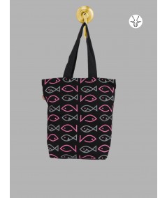 Textured Fish Print Crossbody Bag – Artistic & Functional by Boer and Fitch