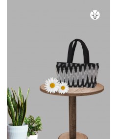 Black Rainforest Handy Tote Bag – Nature-Inspired Urban Style by Boer & Fitch