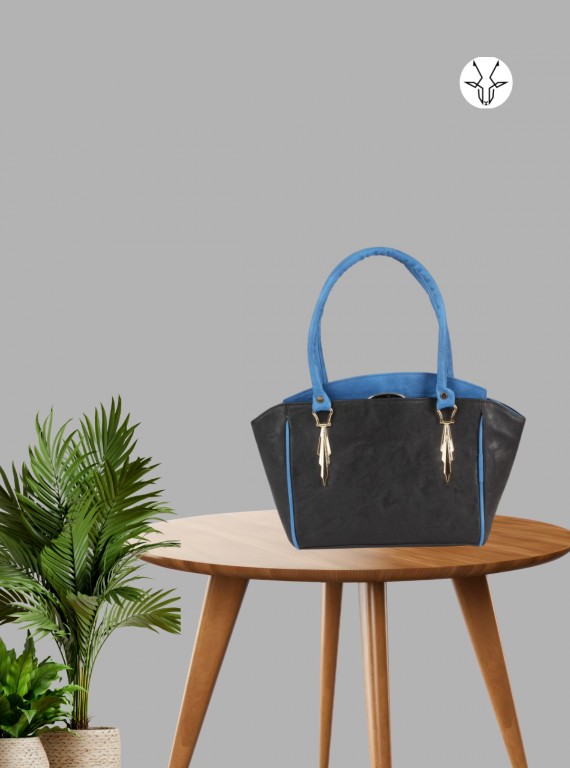 Elegant Blue Leather Bag – Premium Handcrafted Everyday Tote for Women