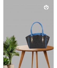 Elegant Blue Leather Bag – Premium Handcrafted Everyday Tote for Women