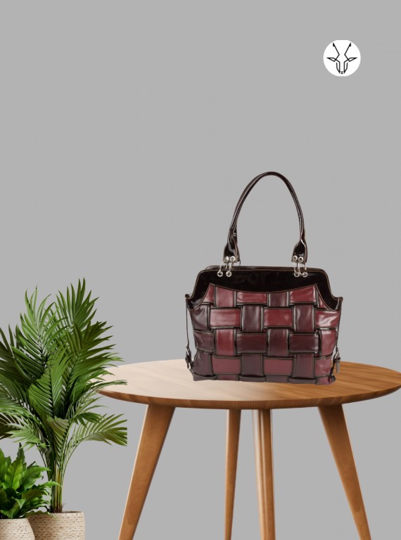Classic Brown Twisted Leather Bag – Timeless Handcrafted Elegance for Every Occasion