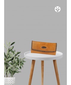 Tan Soft Leather Designer Clutch Wallet – Stylish & Functional Luxury