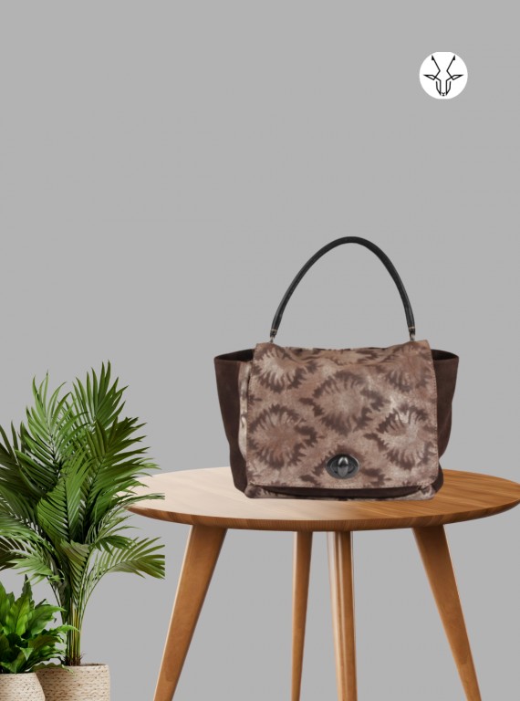 Elegant Handheld Snake Skin Bag – Luxe Patterned Purse by Boer & Fitch