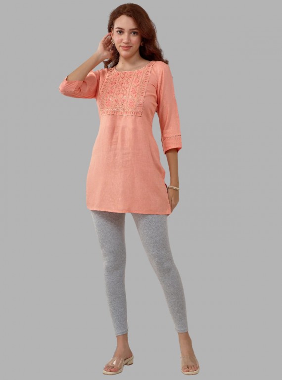 Women's Grey Melange Ankle Legging – Cotton Elastane Jersey by Boer & Fitch