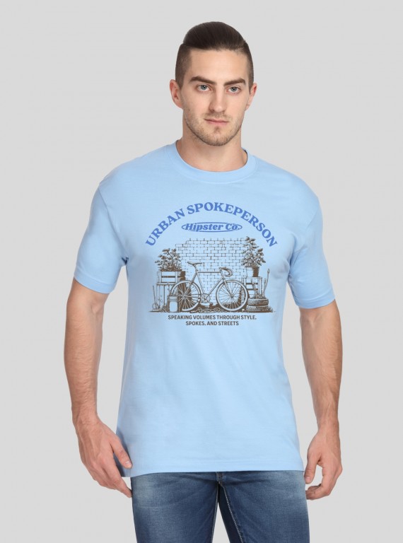 Men’s Urban Graphic Printed T-Shirt – Coastal Comfort & Style
