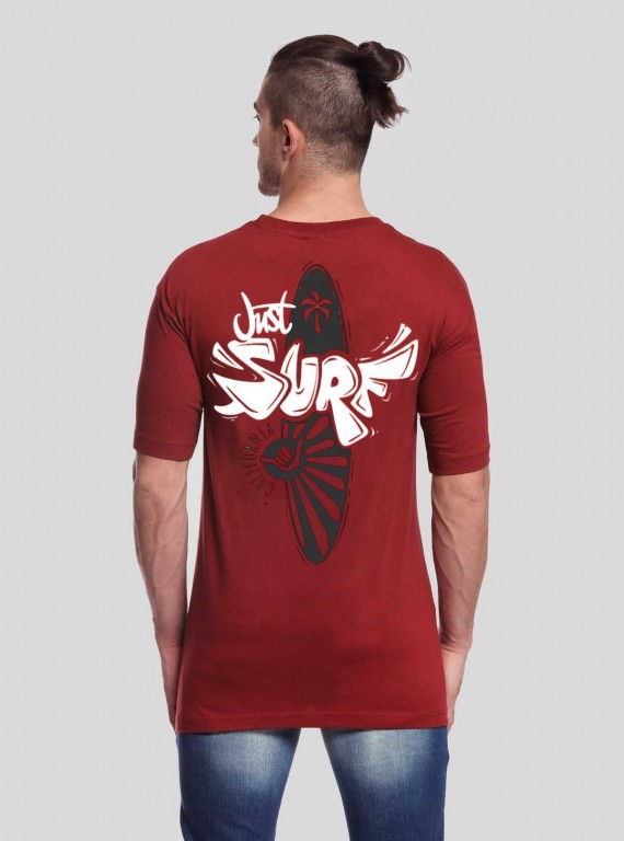 Men’s Surf Print T-Shirt – Classic Culture-Inspired Style