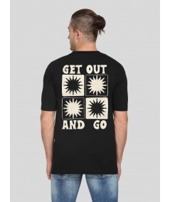 Men's Black In-Out Print T-Shirt – Bold Tribute & Comfort Wear