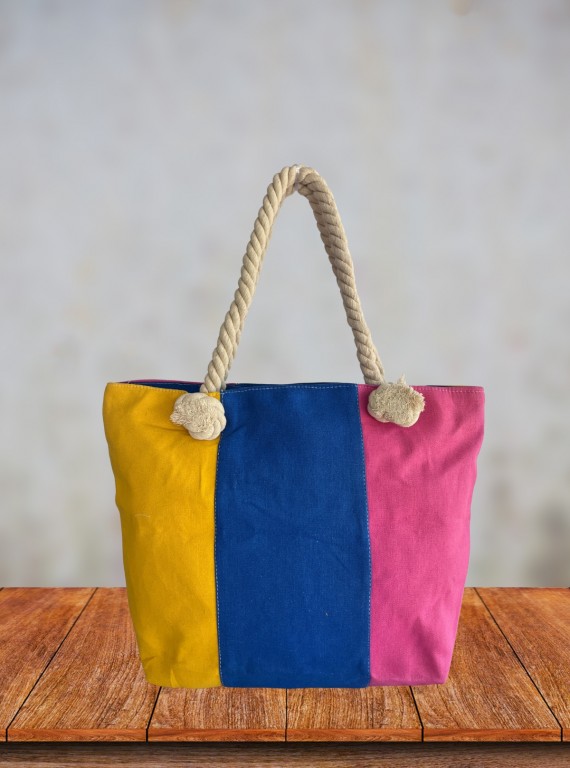 Tricolour Tote Bag – Stylish Multi-Tone Everyday Carry by Boer and Fitch