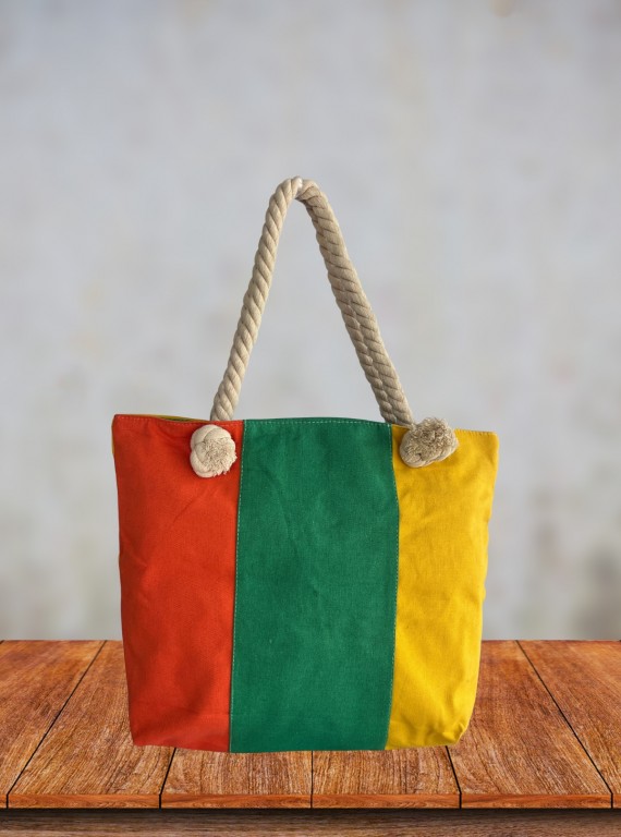 Sunshine Stripes Tote Bag – Vibrant Everyday Carry-All by Boer and Fitch