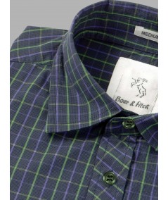 Classic Checked Slim Fit Full Sleeve Shirt for Men – Casual & Smart by Boer and Fitch