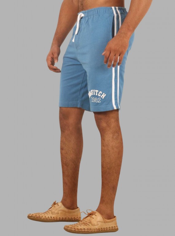 Blue Piping Fleece Shorts for Men – Stylish Casual Wear by Boer and Fitch