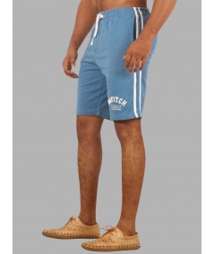 Blue Piping Fleece Shorts for Men – Stylish Casual Wear by Boer and Fitch