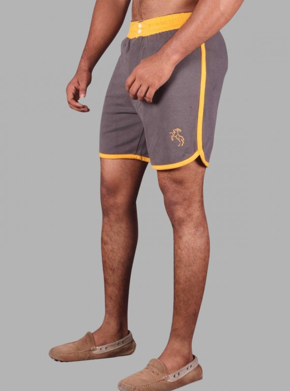 Brown Fleece Shorts for Men – Casual Comfort Wear by Boer and Fitch