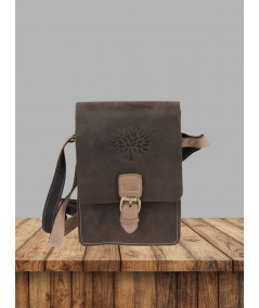 Dark Grey Leather Bag