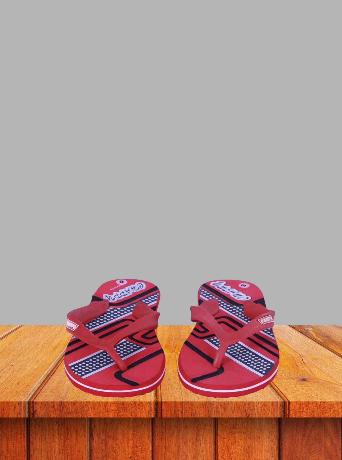 Men’s Red Graphic Flip Flop – Stylish & Comfortable | Boer & Fitch
