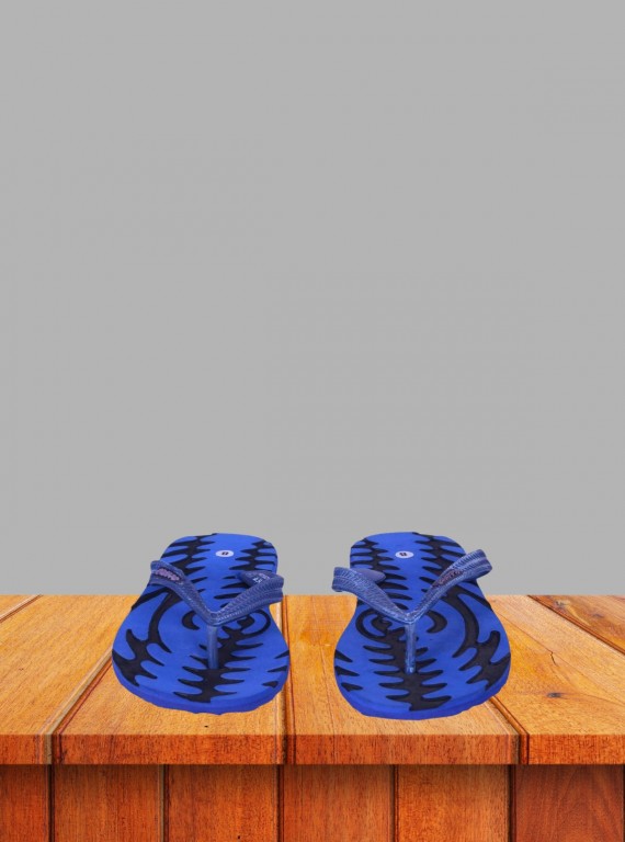 Men’s Royal Blue Graphic Flip Flop – Stylish & Comfortable | Boer & Fitch
