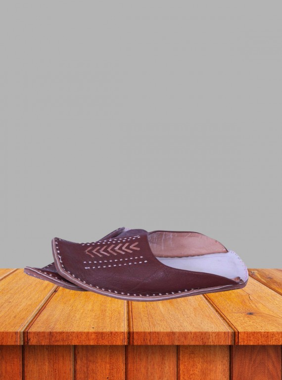 Brown Fancy Slips for Men by Boer and Fitch – Elegant & Comfortable Footwear