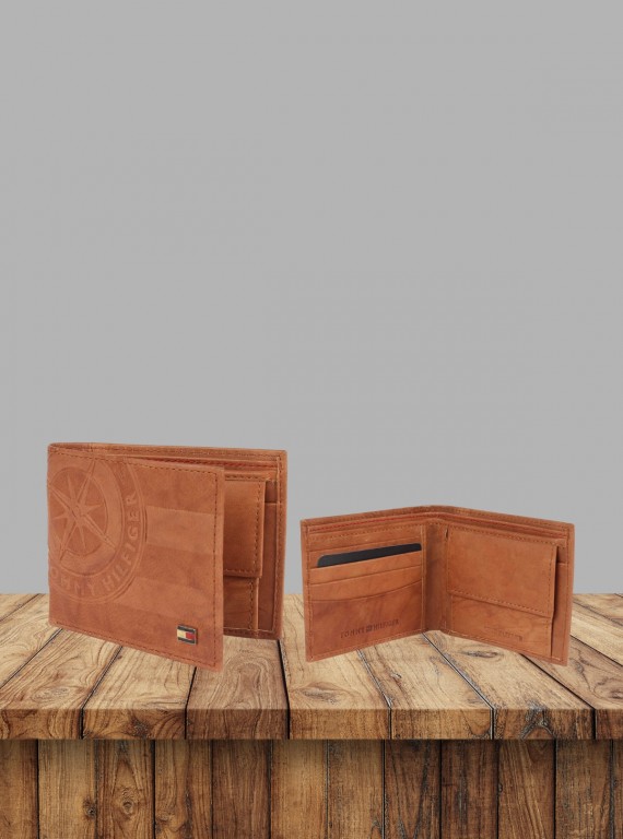 Beige Textured Leather Wallet for Men by Boer and Fitch