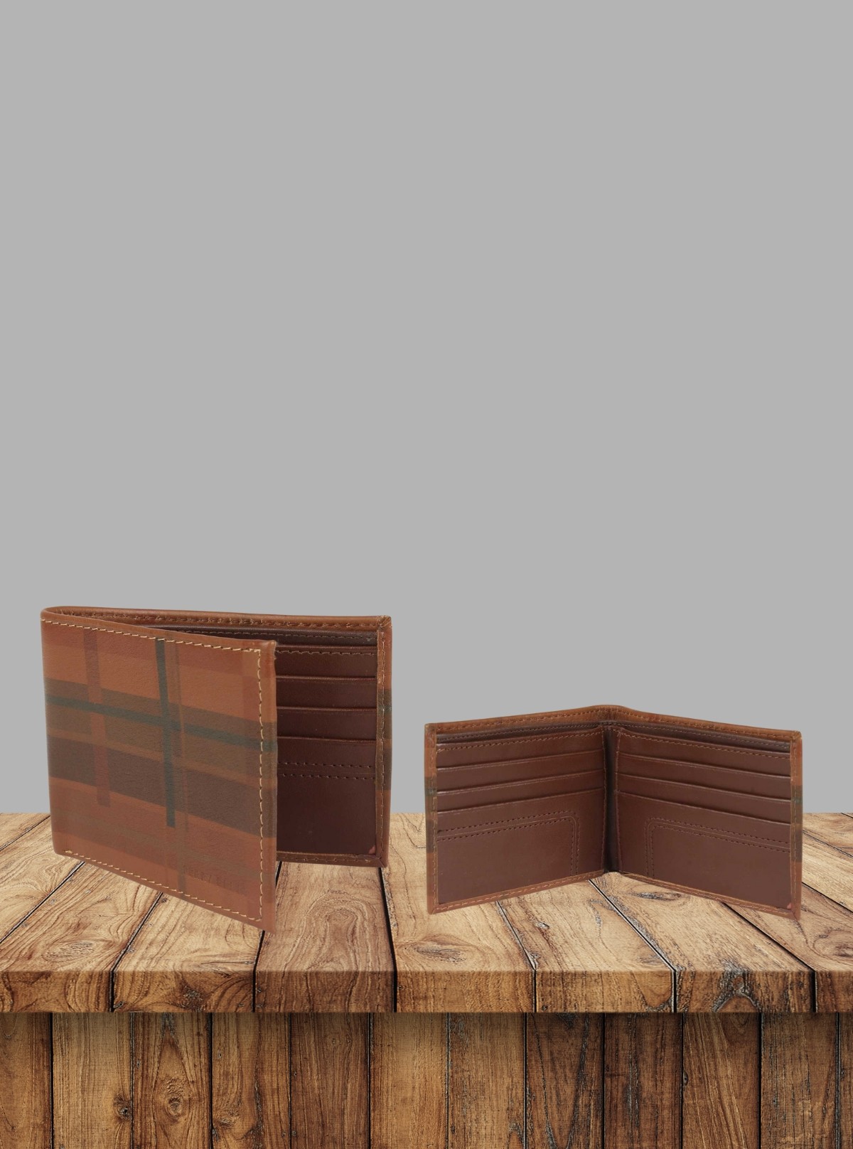Men’s Printed Leather Wallet by Boer and Fitch – Stylish & Durable