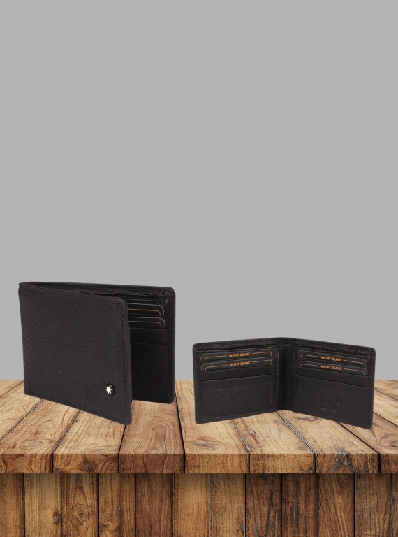 Men’s Classic Black Leather Wallet by Boer and Fitch – Timeless Everyday Essential