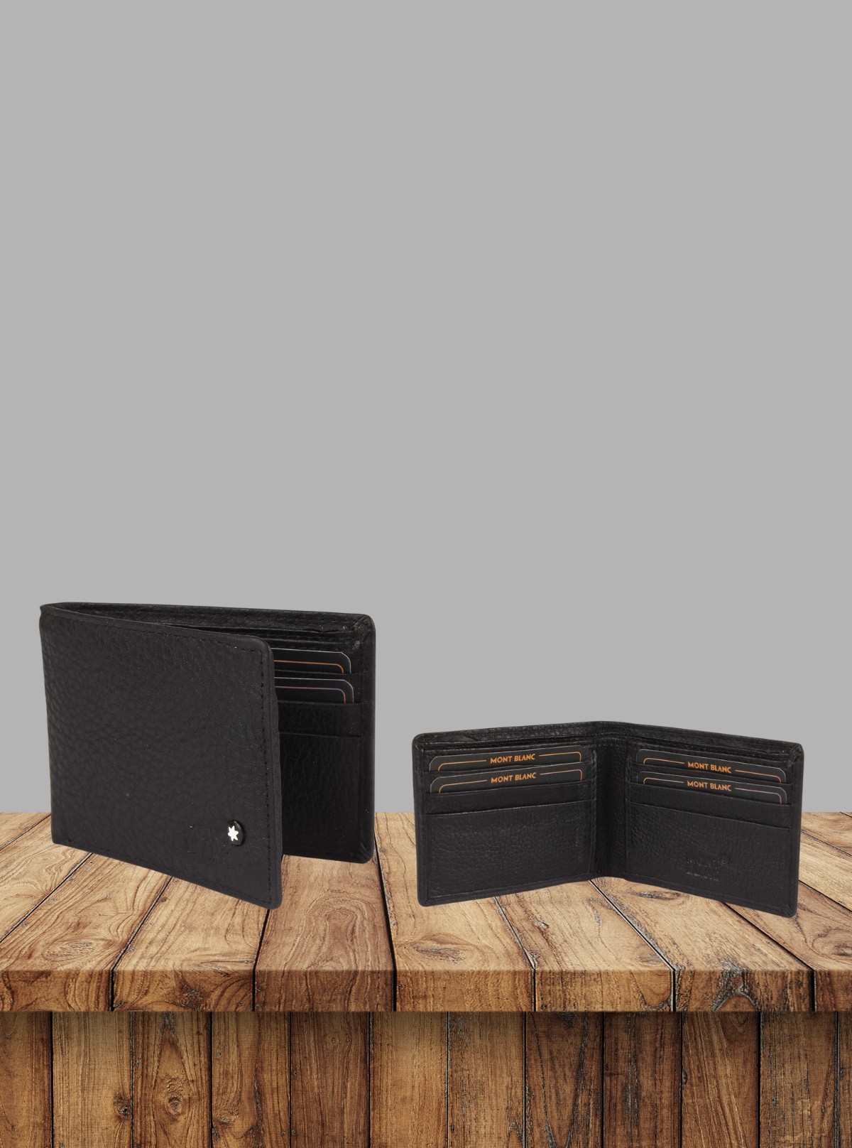 Men’s Classic Black Leather Wallet by Boer and Fitch – Timeless Everyday Essential