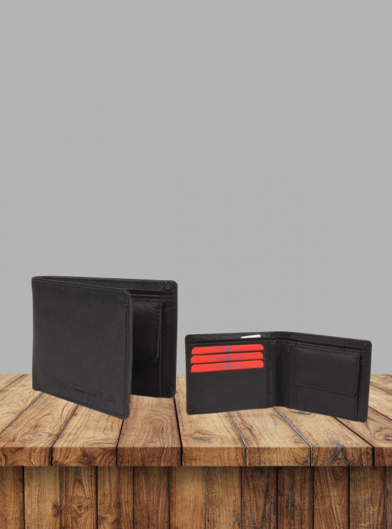 Men’s Plain Black Leather Wallet by Boer and Fitch – Sleek & Durable Essential