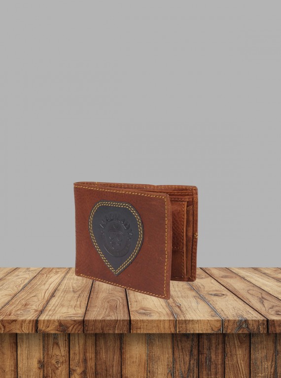 Men’s Brown Heart Leather Wallet by Boer and Fitch – Stylish & Durable