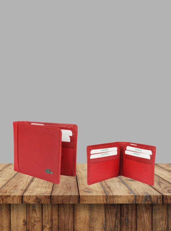 Men’s Red Leather Wallet by Boer and Fitch – Bold, Stylish & Functional