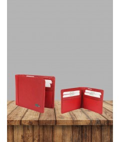 Men’s Red Leather Wallet by Boer and Fitch – Bold, Stylish & Functional