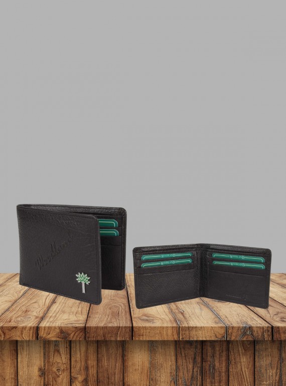 Men’s Elegant Black Leather Wallet by Boer and Fitch – Premium Style