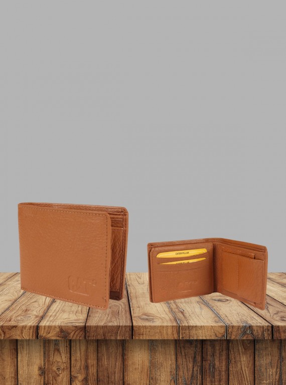 Men’s Plain Tan Leather Wallet by Boer and Fitch – Classic Design