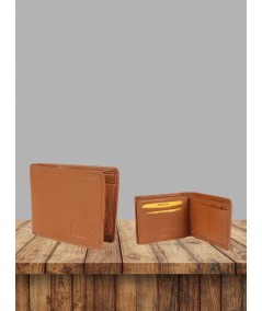 Men’s Plain Tan Leather Wallet by Boer and Fitch – Classic Design