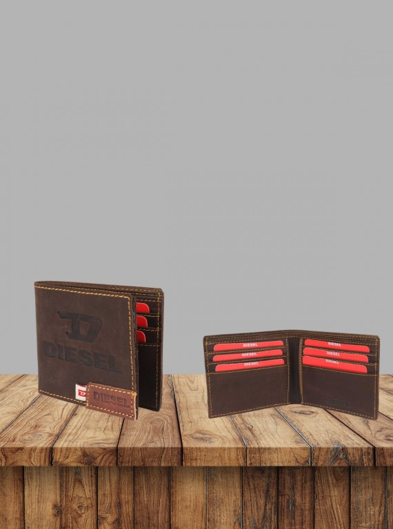Men’s Dark Brown Leather Wallet by Boer and Fitch – Stylish & Durable