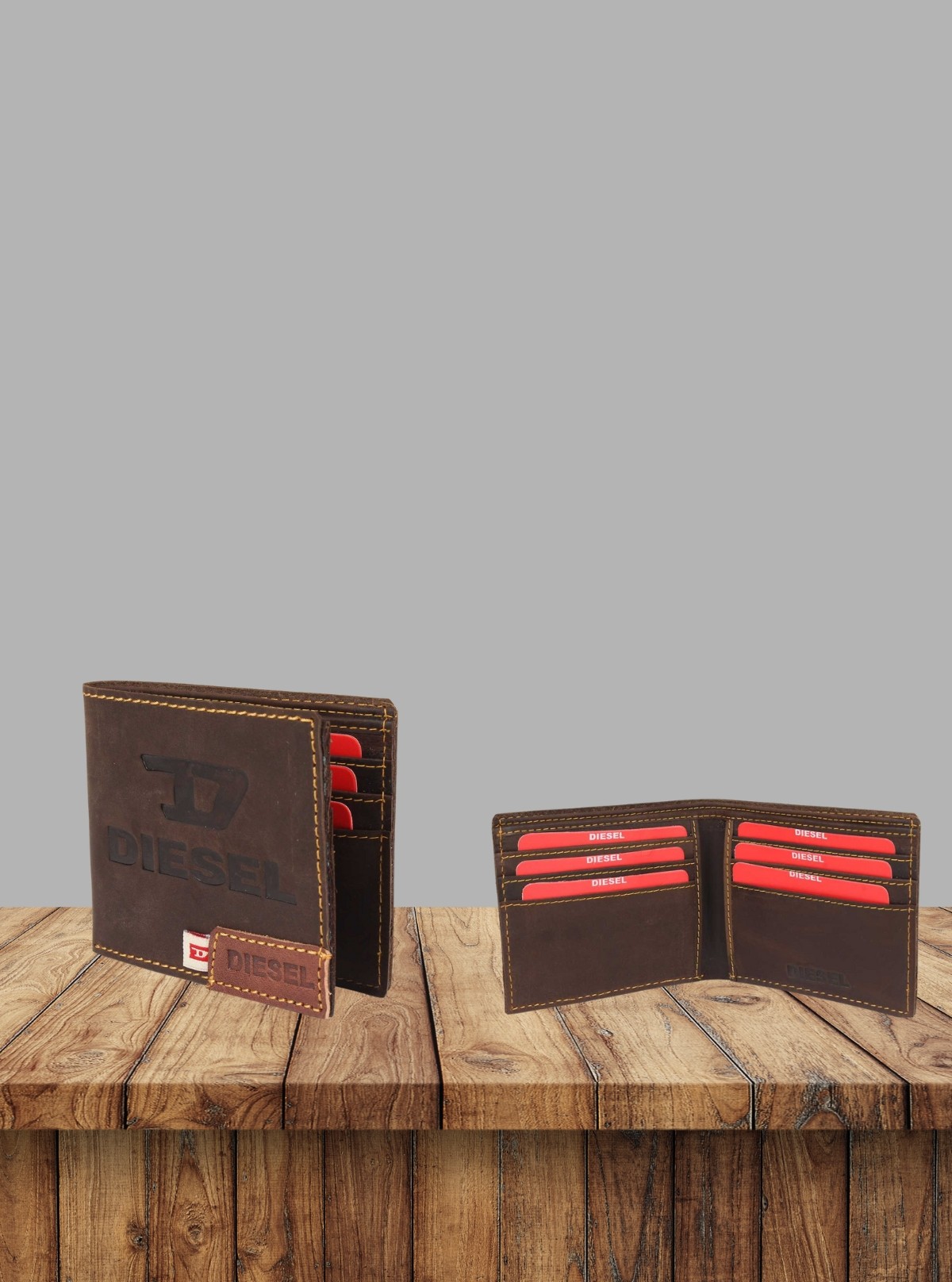Men’s Dark Brown Leather Wallet by Boer and Fitch – Stylish & Durable