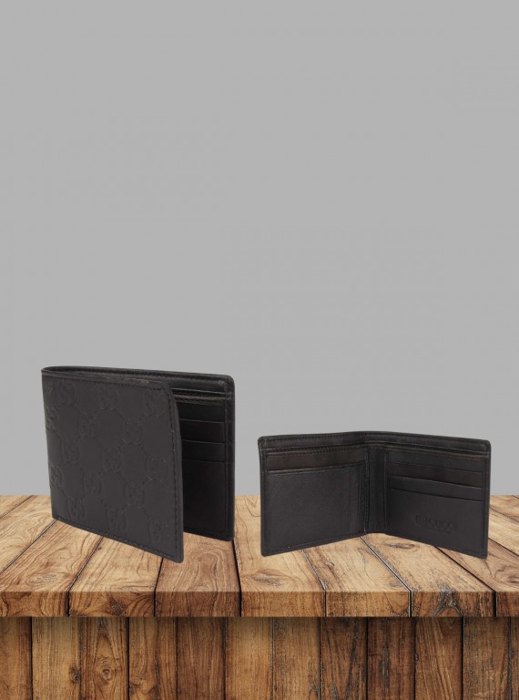 Men’s Simple Black Designer Leather Wallet by Boer and Fitch – Sleek & Elegant