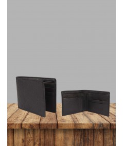 Men’s Simple Black Designer Leather Wallet by Boer and Fitch – Sleek & Elegant